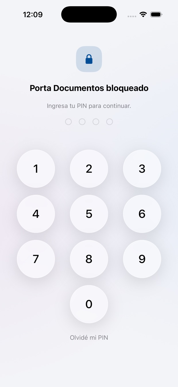 Pantalla de bloqueo con PIN